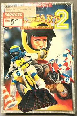 NIB! Kikstart2 5.25'' disk for Commodore 64/128 -Arcade Game version Mastertronic
