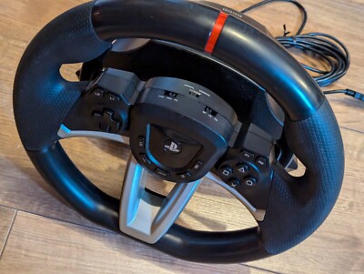 DAMAGED HORI RWA Apex racing steering wheel USB for PlayStation