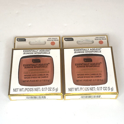 2 B Pure Essentially Ageless Luminizing Blush Just Peachy New