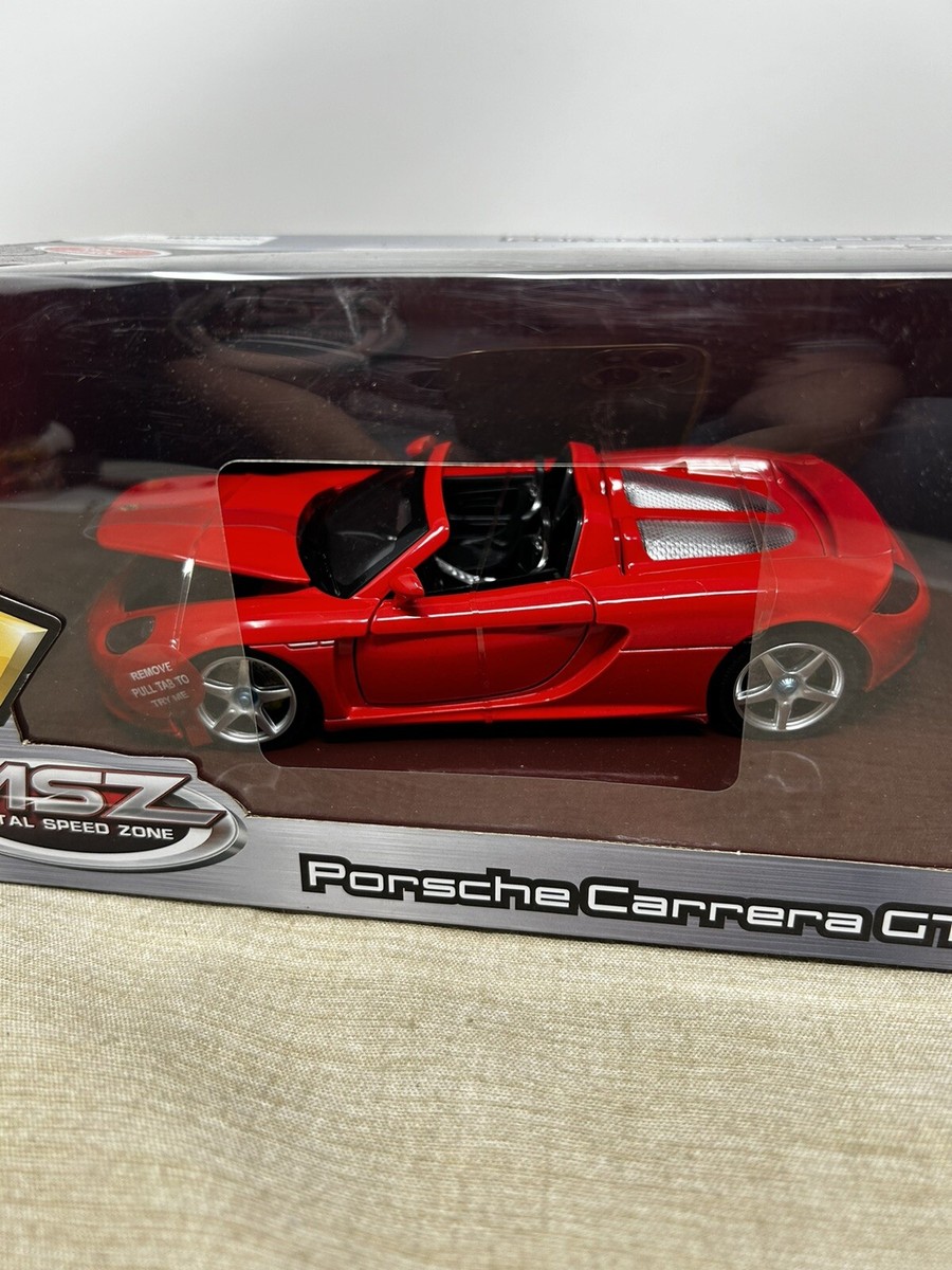 MSZ Porsche Carrera GT 1/24 Scale Red Model Car Metal Speed Zone
