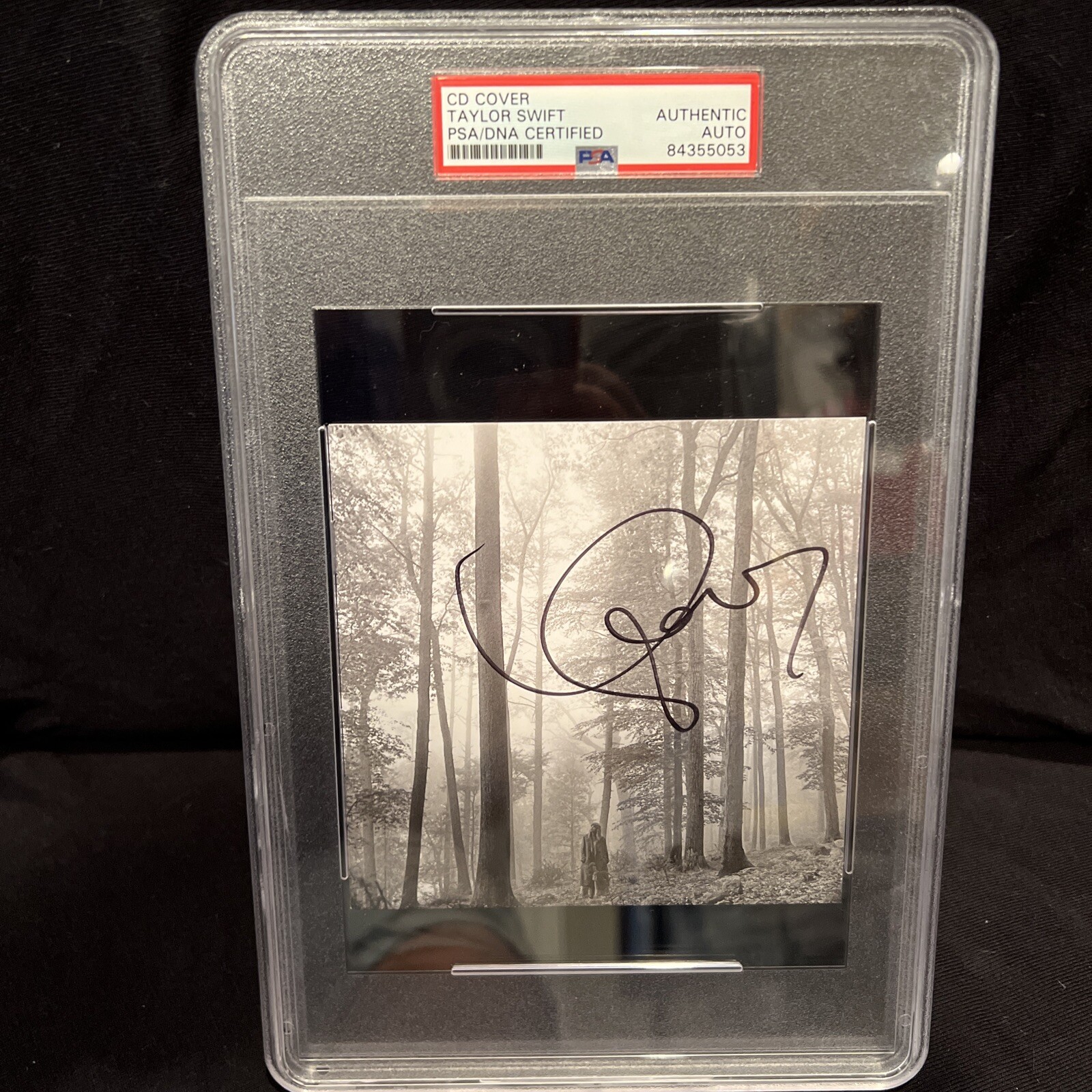 Taylor Swift Signed/Autographed CD Cover Slabbed PSA/DNA Certified Authentic