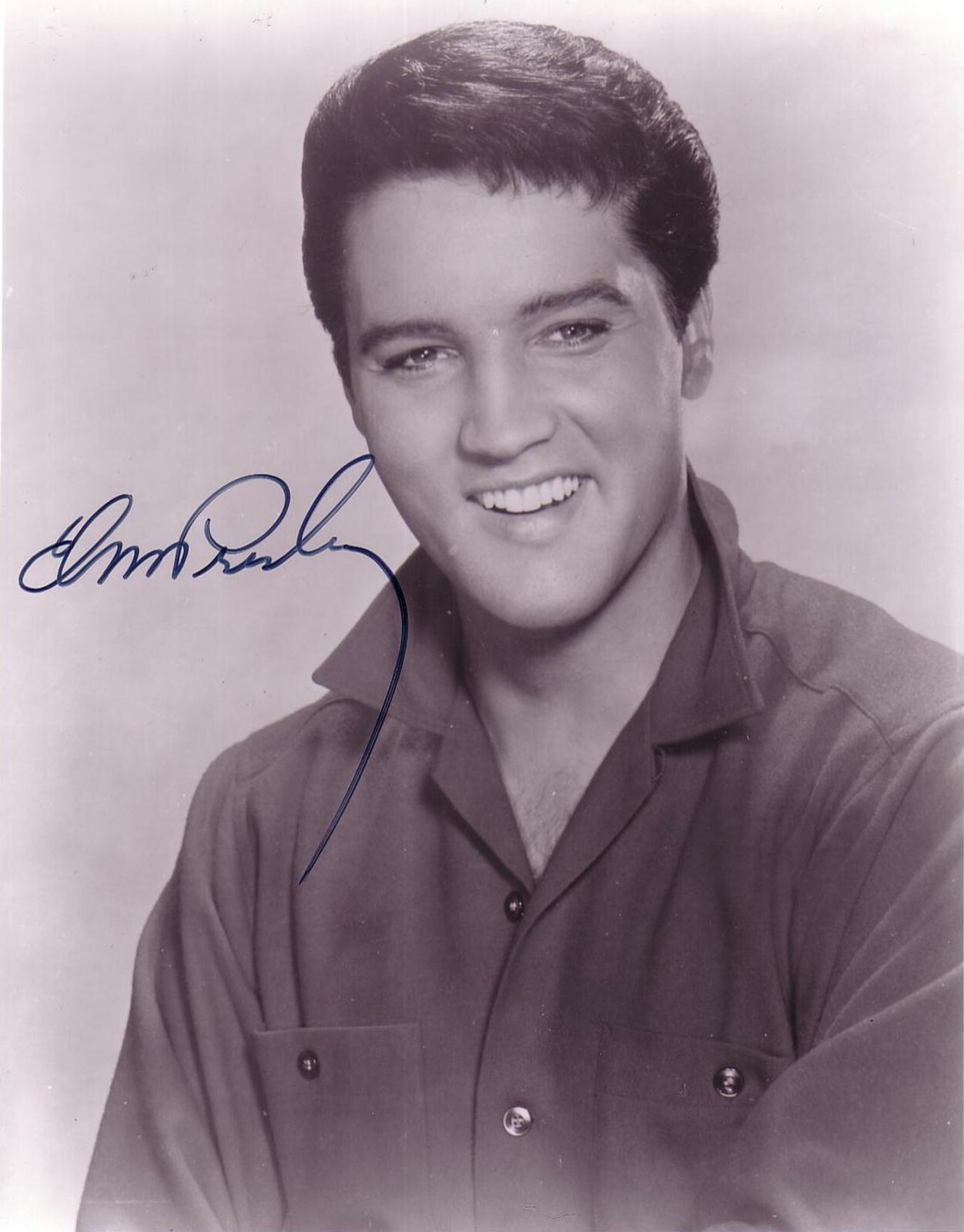 Elvis Presley w/reproduction signature archival quality,  002
