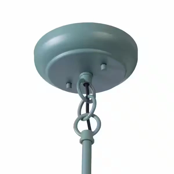 Home Decorators HDP99215 14" Teal Outdoor Mini Pendant Light - Image 3 of 4