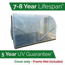 7.3m x 6m Polytunnel Cover 720 Gauge Plastic Sheeting