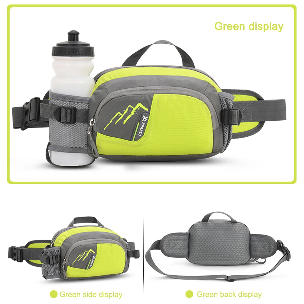 Fanny Pack Waist Bag with Water Bottle Holder for Hiking, Walking