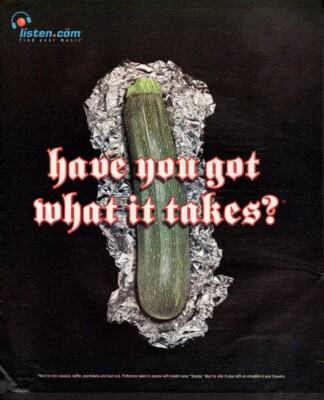 Vintage print ad advertisement music Listen .com Stumpy Got what it takes 2000