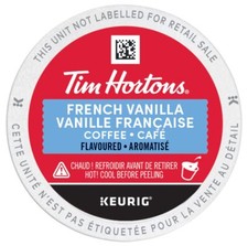 Tim Hortons French Vanilla Coffee 24 to 144 K cups Pick Any Size FREE SHIPPING