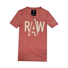 G-STAR Men's Pink Fuler V-Neck Short Sleeve Tee RRP £30