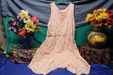 KOHL'S SO Womens Pink Floral Maxi Asymetrical Country Peasant Dress Size 20 Plus