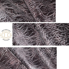 9"x11" - Precuts Sheets - ELEPHANT Brown Pull Up Embossed Leather