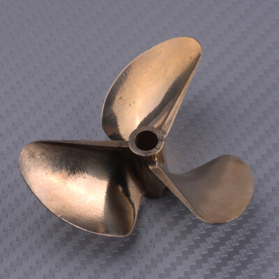 3 Blatt Messing Propeller Propeller Durchmesser 72mm Pitchometer 1,4P passend für 1/4'' Welle RC Boot