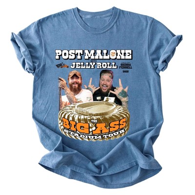 Post Malone And jelly Roll post Malone Tour Fan Gift Posty 2025 Tour T-Shirt
