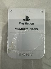 Official Sony PlayStation Memory Card OEM Gray PS1