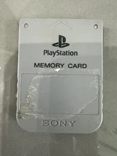 Official Sony PlayStation Memory Card OEM Gray PS1