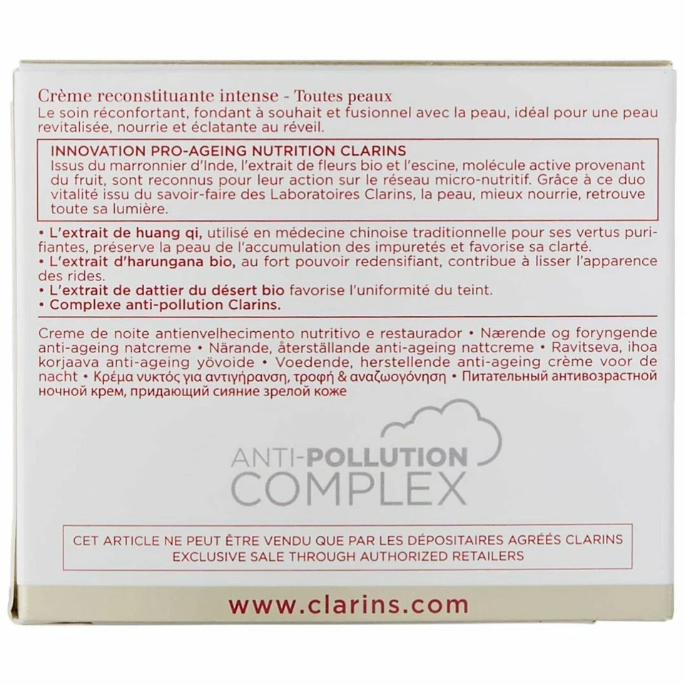 Clarins Nutri-Lumiere Jour Revitalizing Night Cream, 1.6 Fl Oz - Image 2 of 2