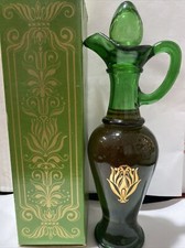 AVON NILE GREEN URN FIELD OF FLOWERS Foaming Bath Oil 6oz 1974 B19