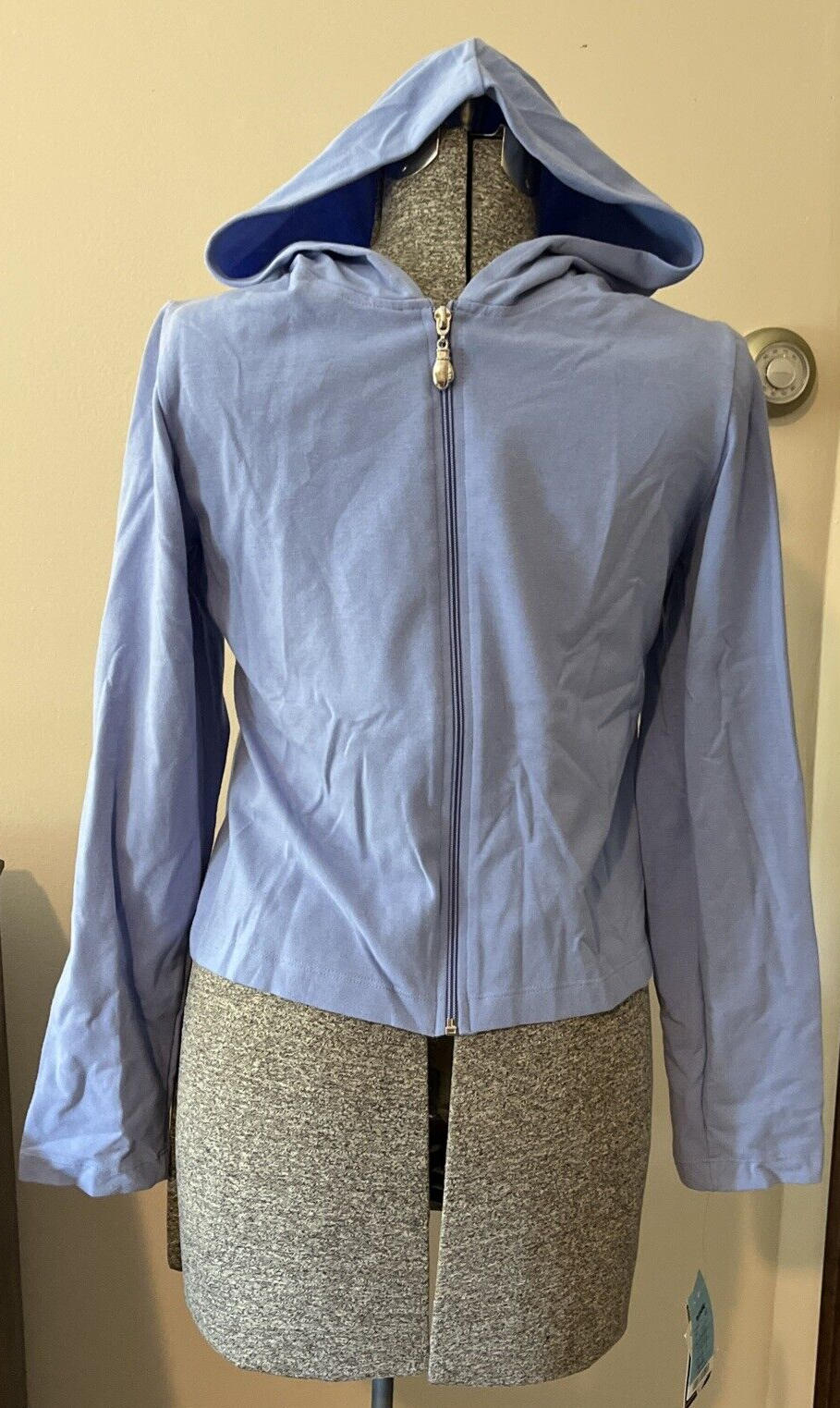 FILA Everlast Giacca Leggera con Cappuccio Azzurro Chiaro Donna o Ragazzo Taglia L Large