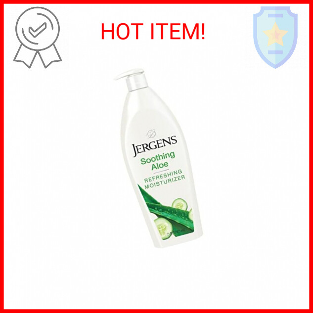 Jergens Soothing Aloe Refreshing Body Lotion, Aloe Vera Body and Hand Moisturize