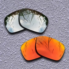 Silver Fire Red Polarized Replacement Lenses For-Spy Optic Discord