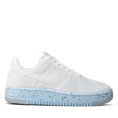 ナイキ レディース スニーカー Women's Nike Air Force 1 Crater Flyknit Casual Shoes - White/Pure Platinum New Women's Nike AF1 Crater Flyknit in White/White-Pure Platinum
