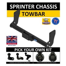Towbar For Mercedes Sprinter Chassis Cab 2006 to 2018 Tipper Electrics Towball