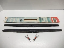 VINTAGE NOS 16" TRICO ARL-16-2 WINTER SNOW WIPER BLADE PAIR W/ BAYONET ADAPTERS