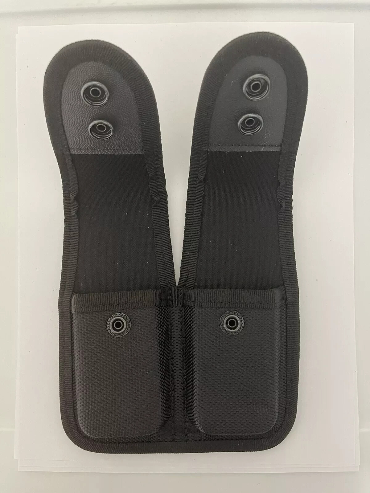 Police Double Molded Nylon Mag holder Pouch Black-image