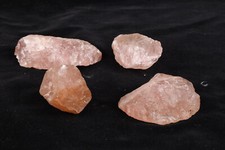 Rose Quartz Lot of 4 Stones 11 oz Total Bright Solid Color V39