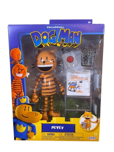 Dog Man Movie Petey Action Figure 5 Inch Articulated Dreamworks Jaxx ...