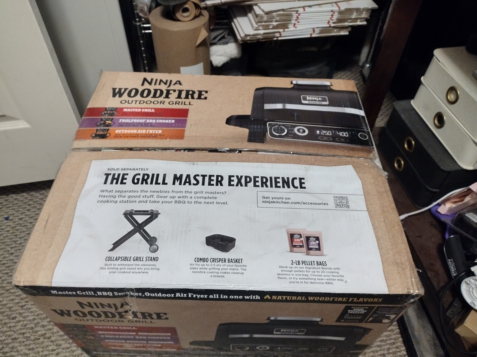 Ninja OG705A Woodfire AllinOne Outdoor Grill & Smoker with Grill