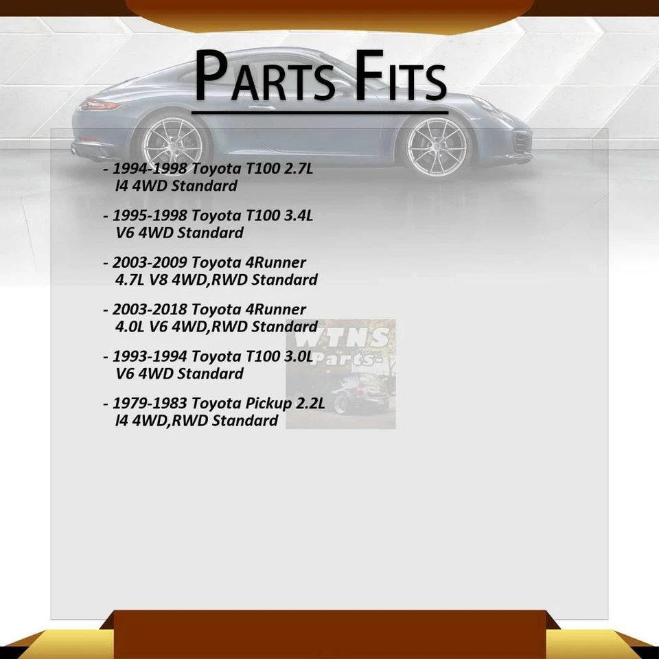 Se adapta a Toyota FJ Cruiser GMB 2007 2008 2009 eje delantero todas las juntas junta universal Foto 3 de 4