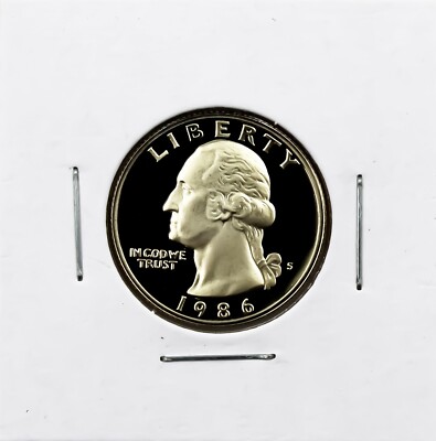 1986-S 25c Proof Washington Quarter