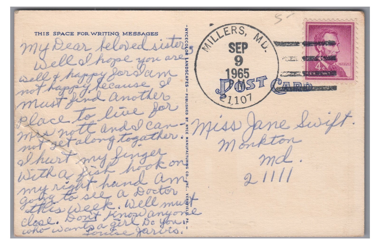 Greetings from MD TYASKIN Maryland County Vintage Postcard eBay