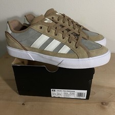 Adidas Court TNS Premiere Skateboarding Shoe Tan Brown Suede - Size 11.5
