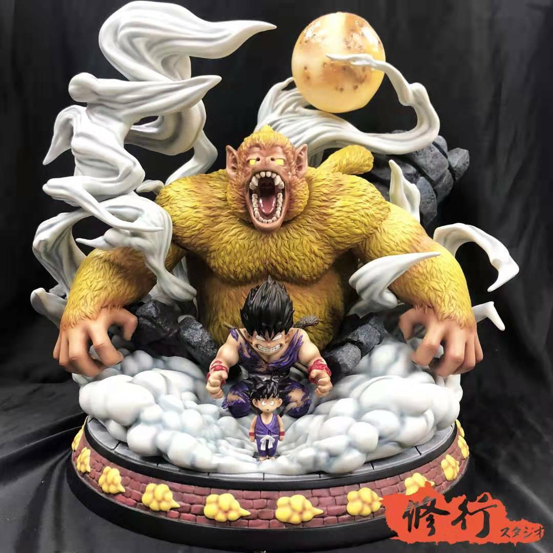 Dragon Ball Z Goku Golden Great Ape 1/4 Full Painted LED Statue GK