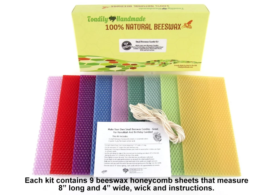 Beeswax Small Candle Making Kit - Free Shipping! DIY Celebration Candles! - Image 2 of 4