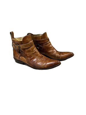 Callaghan Ankle Boots Distressed Leather 8 Men s 9.5 Women s Western Festival