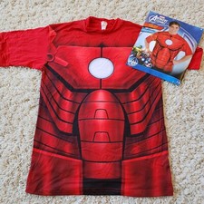 Iron Man: Costume T-Shirt, Size Mens Small/Medium, Color Red, NWT