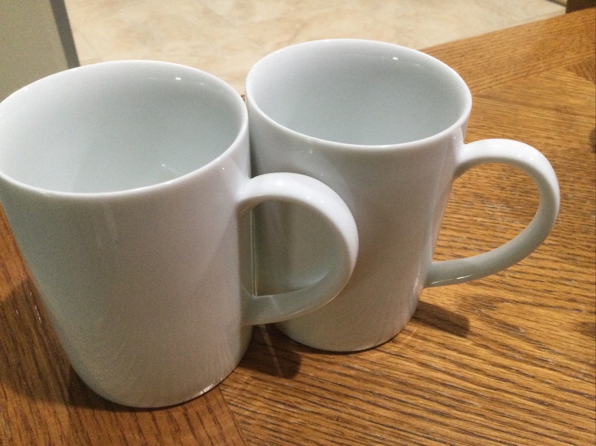 NO COFFEE × CLUBHAUS MOCKNECK ホワイト Lサイズ Set of 2) Crate & Barrel Tall White Coffee Cups Mugs Sri