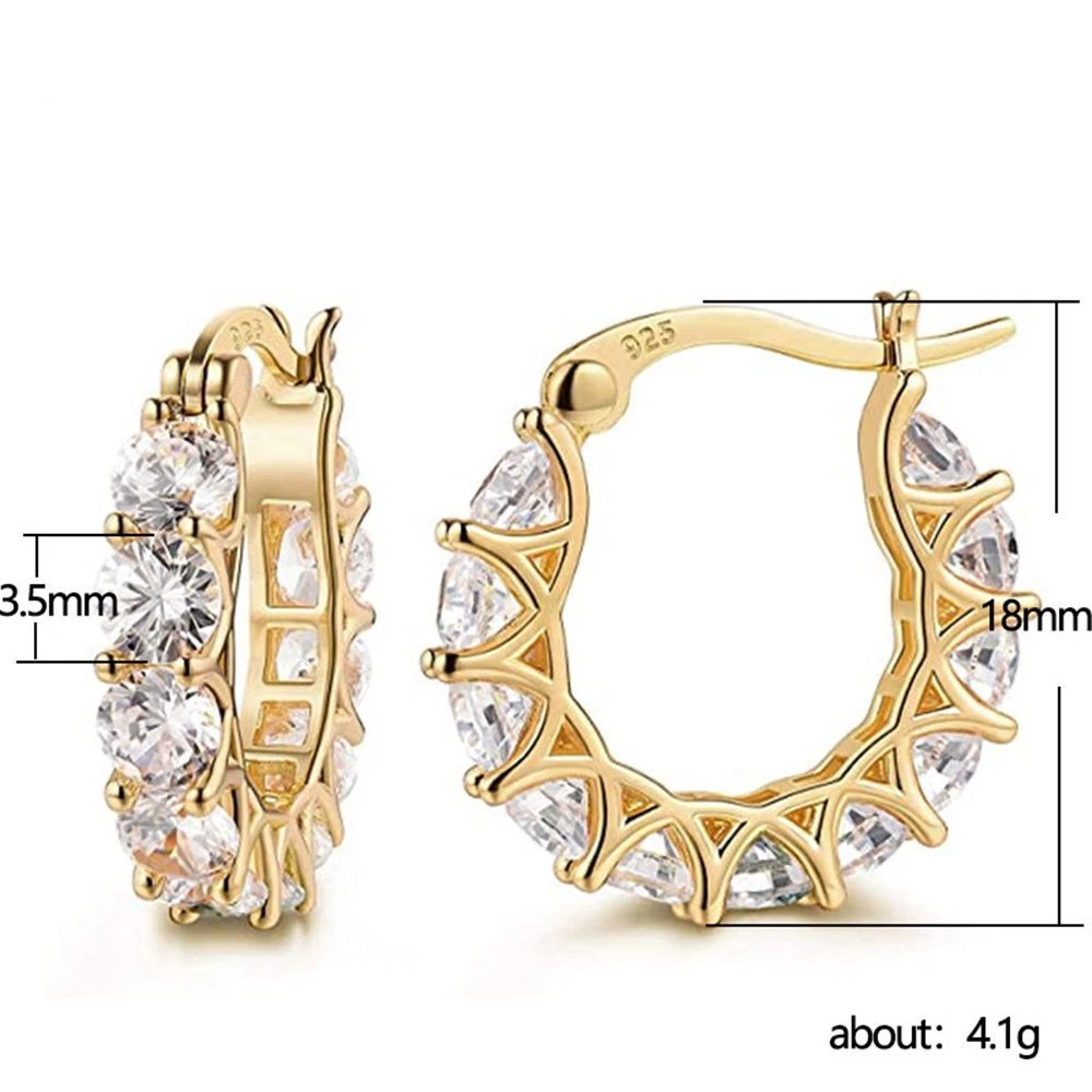 Diamond shaped earrings hoops deals