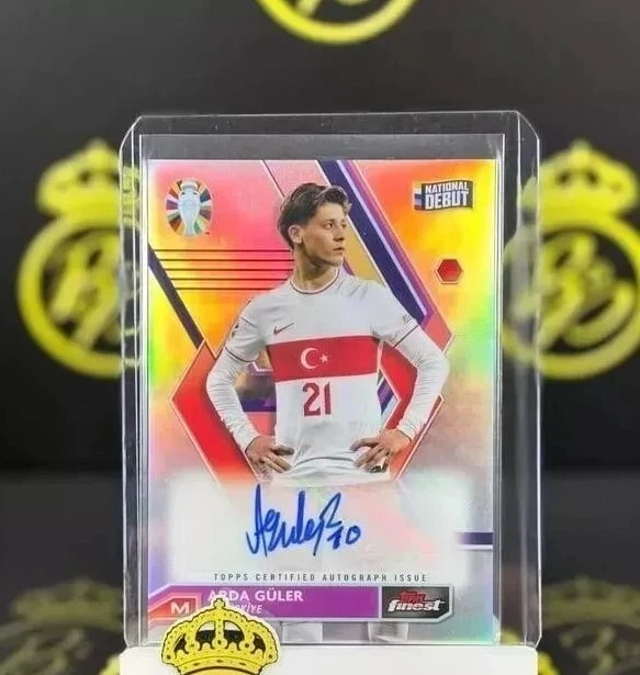 2024 Topps Finest Road To UEFA EURO ARDA GULER Auto Refractor 