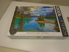 EuroGraphics 1000pcs Premium Puzzle "Maligne Lake, Alberta" Scenic Landscape New