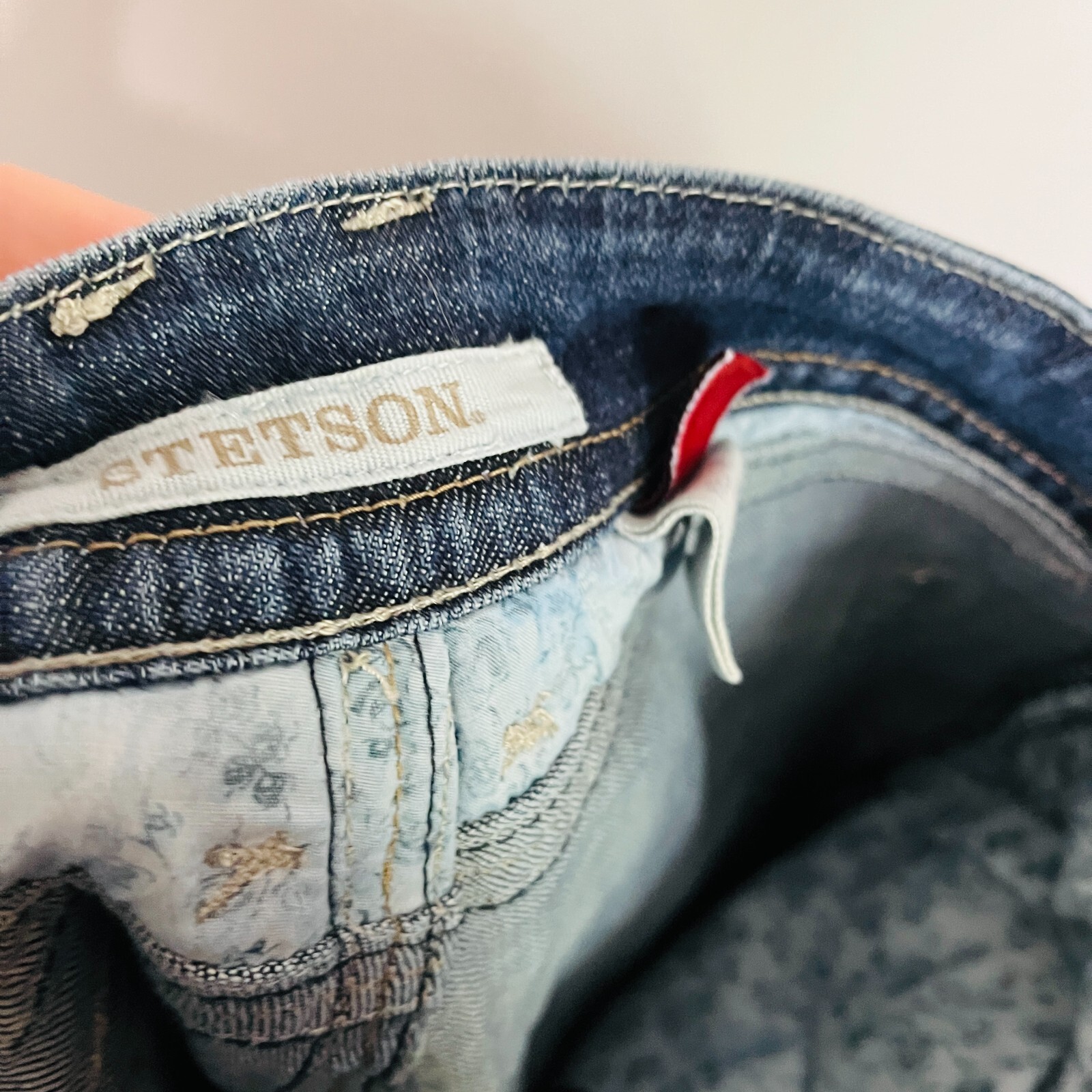 Stetson Womens 10 Jeans Hollywood Bootcut measure 32… Gem