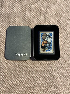 Vintage Zippo Canvas Back Feuerzeug Ente