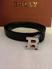 Bally Men B Buckle Belt Black EU110/US44  MSR...