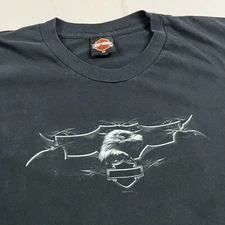 VTG 2002 Harley-Davidson Eagle St.Paul Black T-Shirt Sz XL