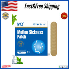 14Ct Motion Sickness Patches Non Drowsy, Sea Sickness Patch behind Ear for Cruis