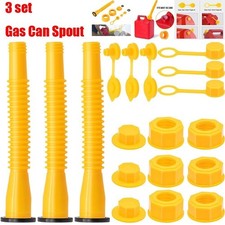 3 Set Replacement Gas Can Spout Nozzle Vent Kit for Plastic Gas Cans Old Style
