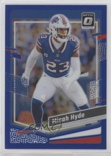 2023 Panini Donruss Optic Blue Prizm 131/199 Micah Hyde #23 12fl