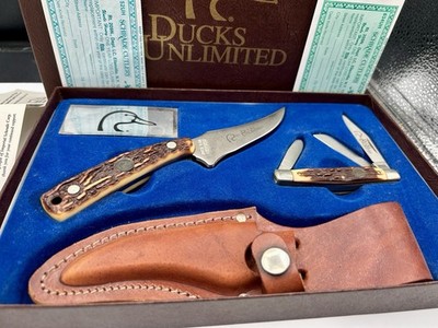 Schrade Knife Set Made In USA Ducks Unlimited 152UH 834UH Staglon